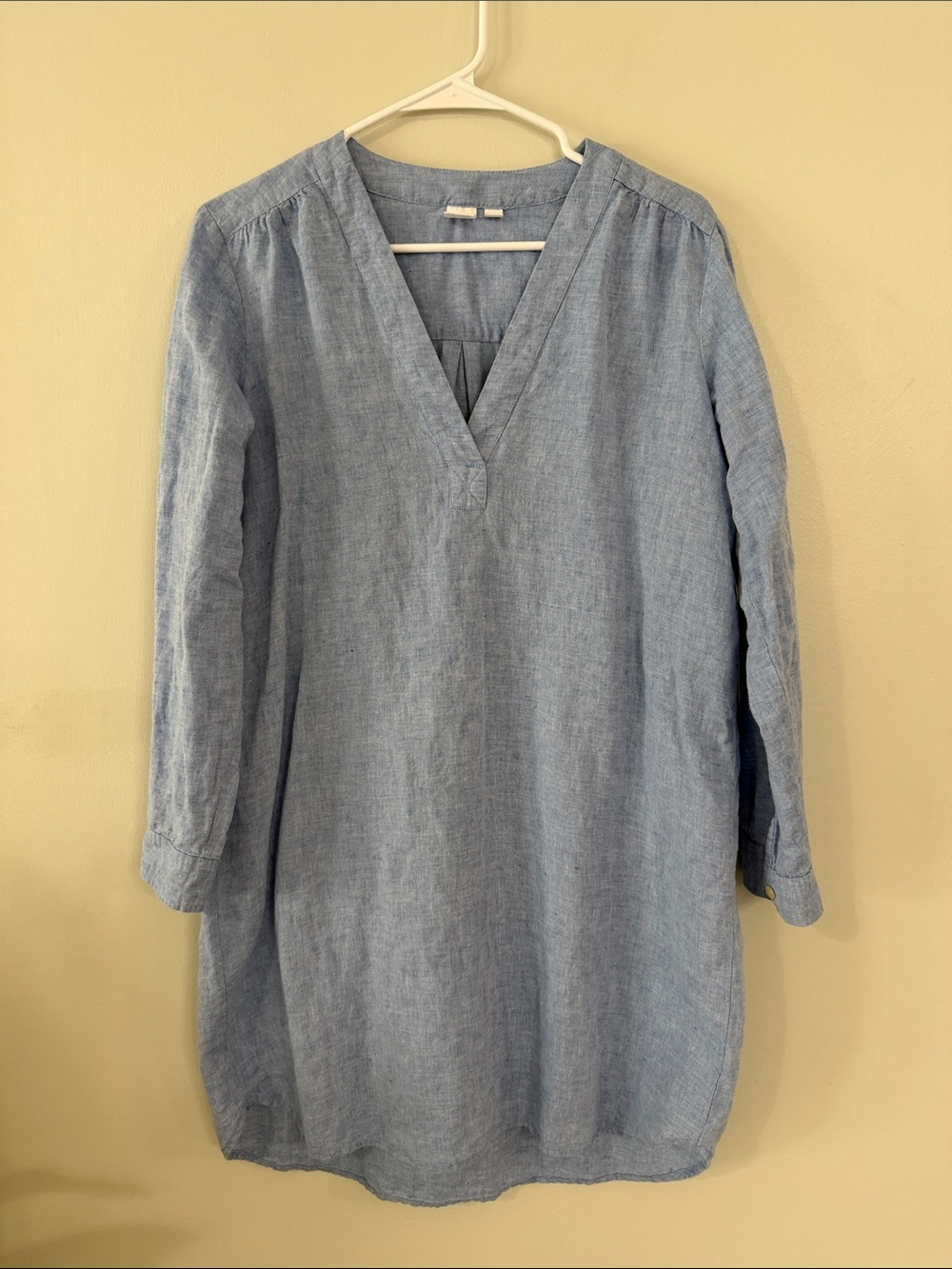GAP Light Blue V-Neck Light Weight Dress